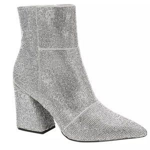 Madden Girl Cody-R Women's Ankle Boot Med Metallic - Disco Ball Boots